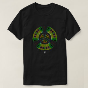 Camiseta Símbolo psicodélico de risco biológico (ou o que q