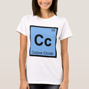Camiseta Símbolo Químico Cc - Corpus Christi Texas