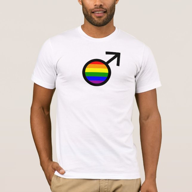 Camiseta Símbolo Rainbow Male (Frente)