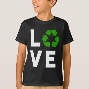 Camiseta Símbolo Reciclagem Engraçado Planeta Ambiental Eu