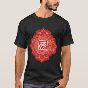 Camiseta Símbolo Red Chakra Muladhara Root Chakra