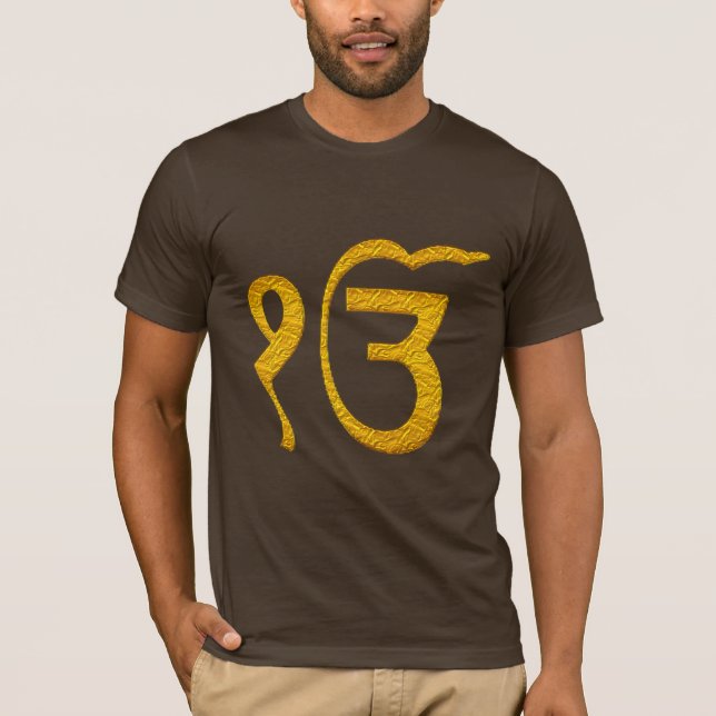 Camiseta símbolo religioso santo-onkar gurdwara sikh (Frente)