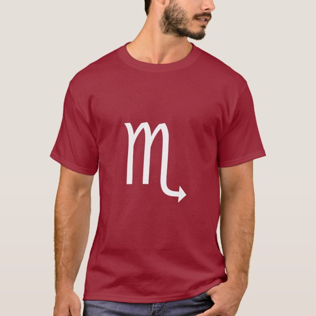 Camiseta Símbolo Scorpio - Personalizado (Frente)