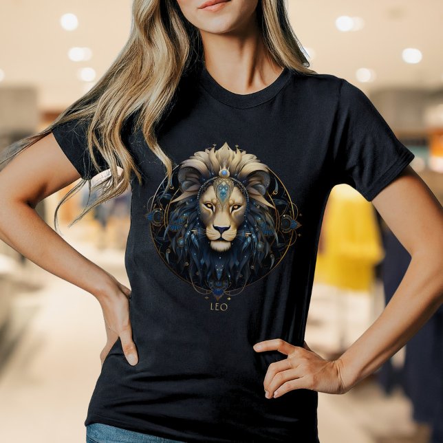 Camiseta Símbolo Sun - Símbolo Zodítico Lion Moderno - Sina (Criador carregado)