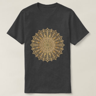 Camiseta Símbolo T-Shirt do Ouro de luxo Mandala.
