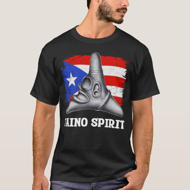 Camiseta Símbolo Taino Boricua Cemi (Frente)