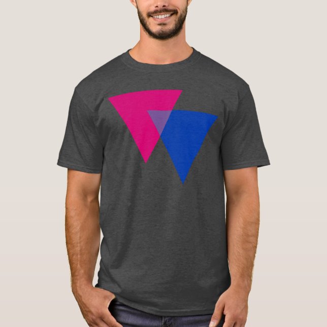 CAMISETA SÍMBOLO TRIÂNGULO BISEXUAL (Frente)