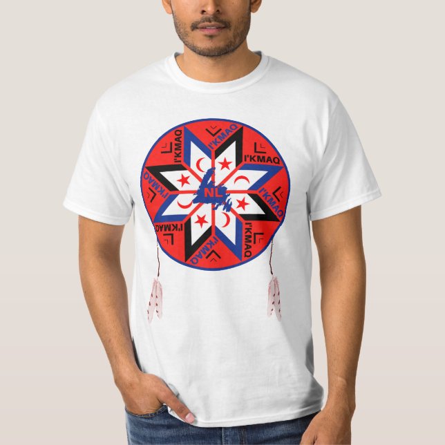 Camiseta Símbolo tripartido de Mi'kmaq (Frente)