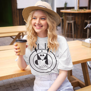 Camiseta Símbolo Ushi Zodiac - Ox Geométrico para Todas as