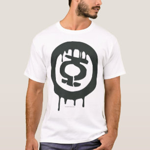 Camiseta Símbolo verde da pintura da lanterna