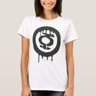 Camiseta Símbolo verde da pintura da lanterna