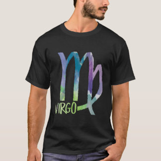 Camiseta Símbolo Virgo Zodiac Símbolo Astrologia Terra Sina