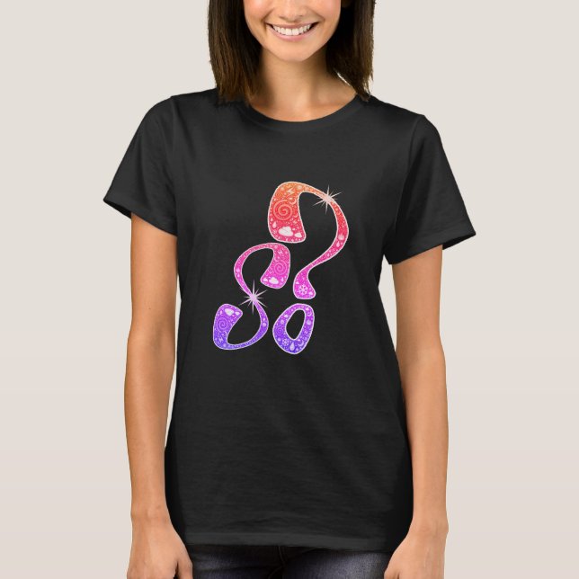Camiseta Símbolo Whimssic Creative - Ponto de interrogação (Frente)