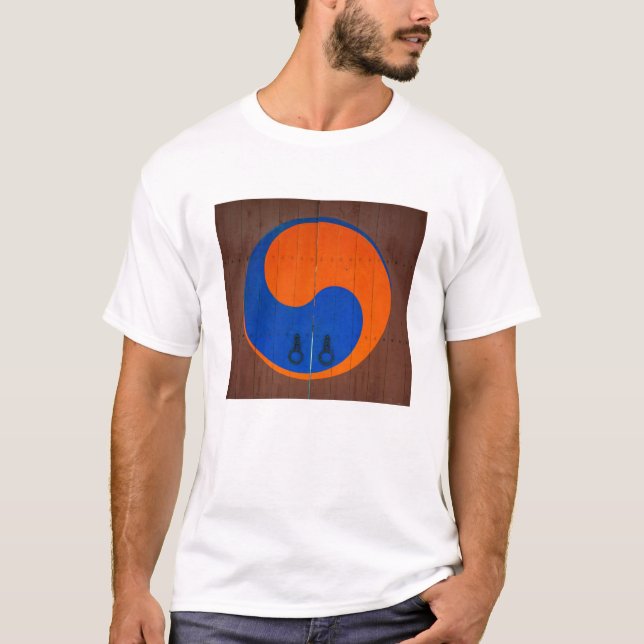 Camiseta Símbolo Yin e Yang, Coreia do Sul (Frente)