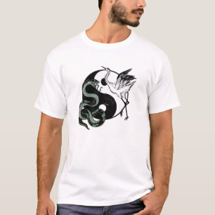 Camiseta Símbolo Yin yang Cobra and Crane