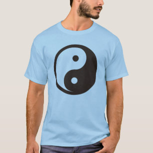 Camiseta Símbolo Yin Yang - design de tatuagem sólida