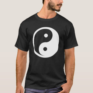 Camiseta Símbolo Yin Yang - tatuagem sólida design 2