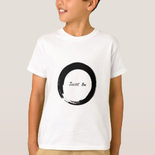 Camiseta Símbolo Zen com "Simplesmente Seja"