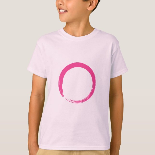 Camiseta Símbolo Zen Rosa / Círculo Enso (Frente)