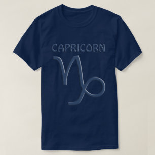 Camiseta Símbolo Zodiac Azul Capricórnio Sens T-Shirt