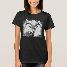 Camiseta Símbolo Zodiac Capricorn Goat