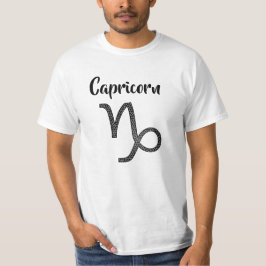 Camiseta Símbolo Zodiac Capricórnio Horoscópio