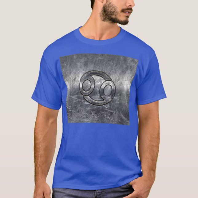 Camiseta Símbolo Zodiac do cancer em Decoração em Distância (Frente)