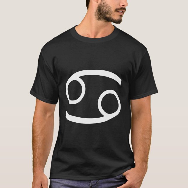 Camiseta Símbolo Zodiac - Estrela da constelação do cancer  (Frente)