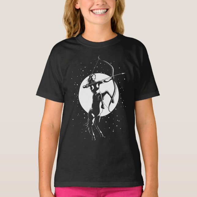 Camiseta Símbolo Zodiac Ilustração - Sagitário (Frente)