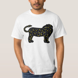 Camiseta Símbolo Zodiacal do Leão Cósmico para Identidade d