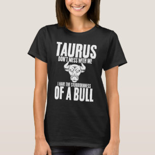 Camiseta Símbolo Zodíaco de Definição Taurus para Astrologe