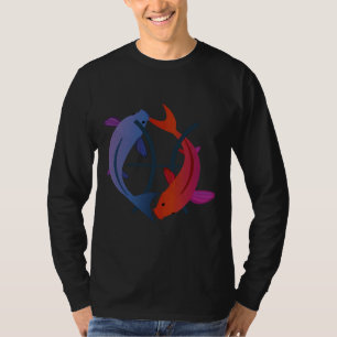Camiseta Símbolo Zodiocítico Azul Peixe Horóscopo Peixe