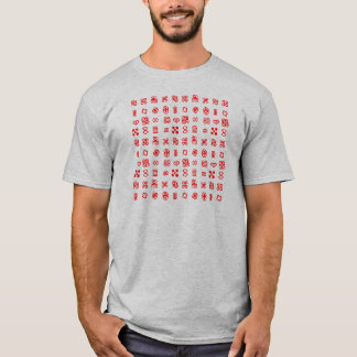 Camiseta Símbolos africanos do Red Adinkra