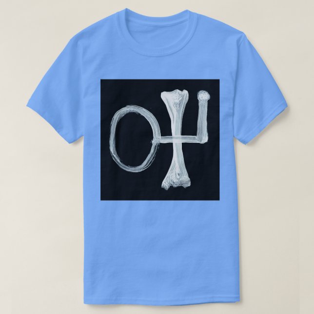 Camiseta Símbolos Alquímicos Dourados Seis Invertidos (Frente do Design)