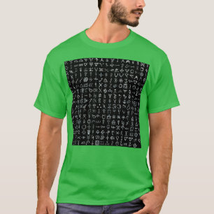 Camiseta Símbolos Alquímicos Recolhidos Invertidos