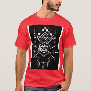 Camiseta Símbolos D20 contador de histórias inspirado em Ta
