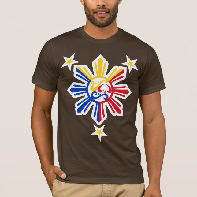 Camiseta Símbolos da história filipino II - branco (Frente)