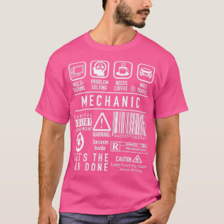 Camiseta Símbolos De Definição Mecânica Funny
