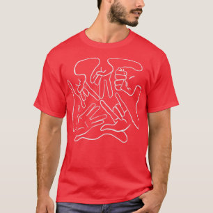 Camiseta Símbolos de Mão Branco