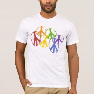 Camiseta Símbolos de paz alegres