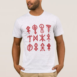 Camiseta Símbolos de Runas Místicas