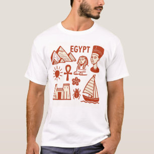 Camiseta Símbolos do Antigo Egito