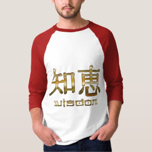 Camiseta Símbolos do Kanji para a coleção da roupa da