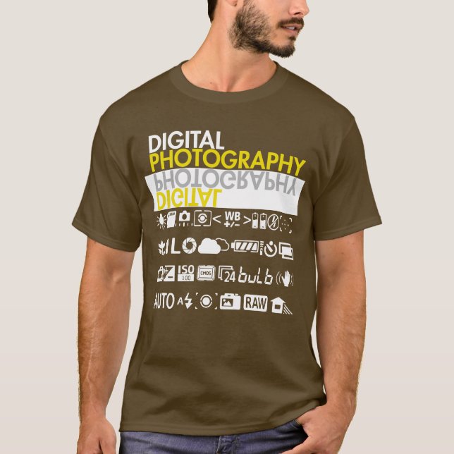 Camiseta Símbolos Fotográficos Digitais (Frente)