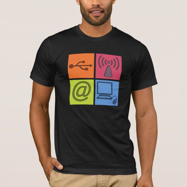 Camiseta Símbolos Geeky (Frente)
