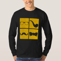 Símbolos hipsteres Tubo de bigode Óculos de fumant