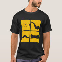 Símbolos hipsteres Tubo de bigode Óculos de fumant