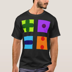 Camiseta símbolos matemáticos cavalaria matemática