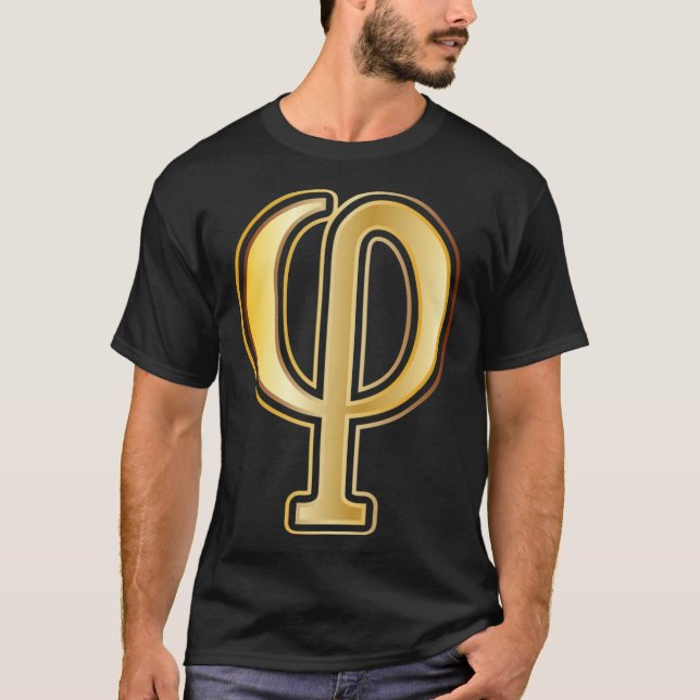 Camiseta Símbolos Matemáticos Ratio Dourado Phi Math Fan Mo (Frente)