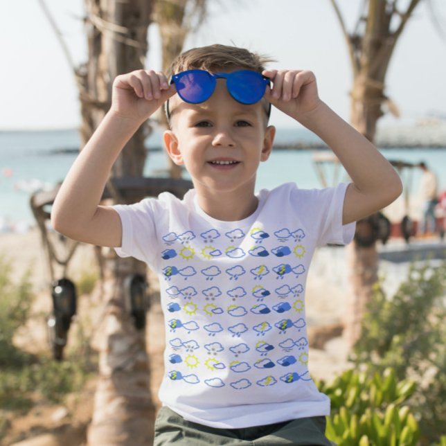 Camiseta símbolos meteorológicos simples (Criador carregado)